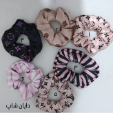 اسکرانچی ساتن سایز بزرگ طرحدار